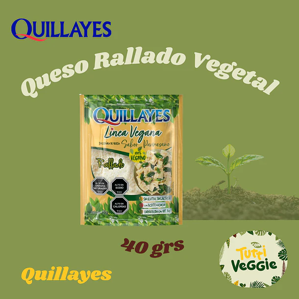 Queso Rallado Vegetal, 40 g