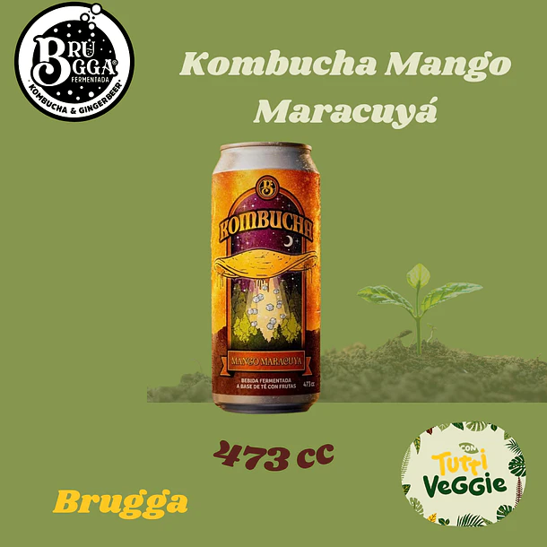 Kombucha Mango Maracuyá 473cc