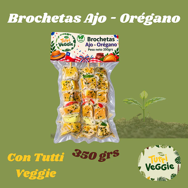 Brochetas Ajo - Orégano 350grs