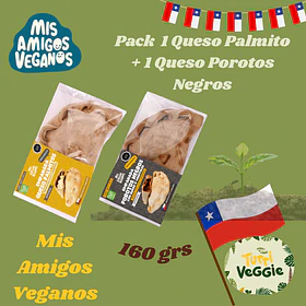 Pack 1 Empanada Queso Palmito + 1 Queso Porotos Negros