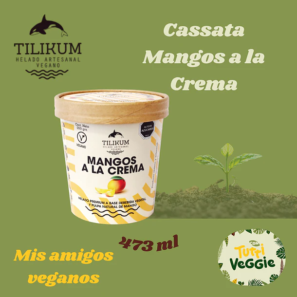 Cassata Mangos a la Crema 473ml