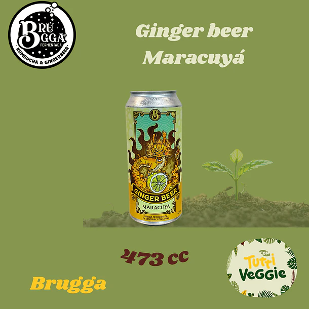 Ginger Beer Maracuyá 473cc