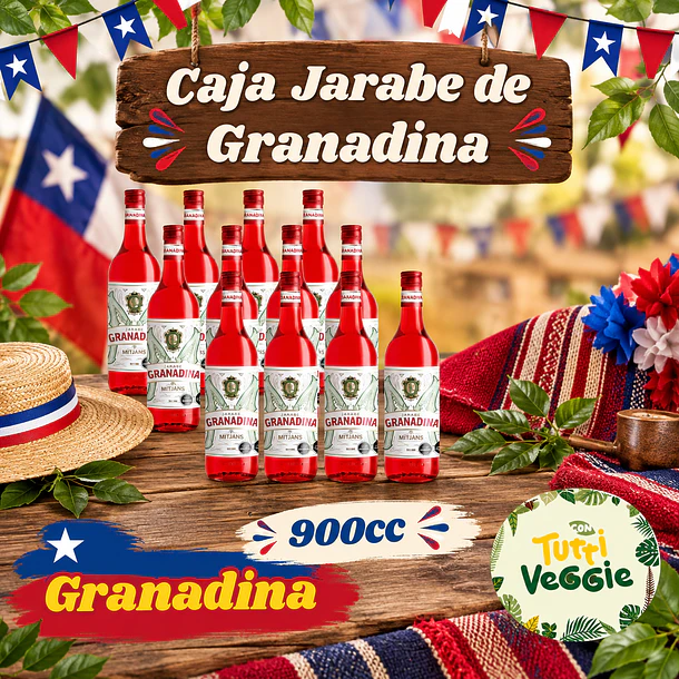 Jarabe de Granadina 900 cc 12 unidades