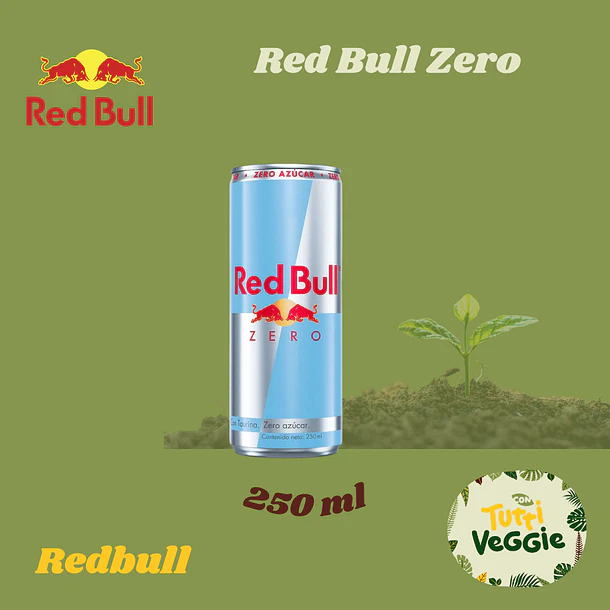 Bebida Energética Red Bull Zero 250 ml