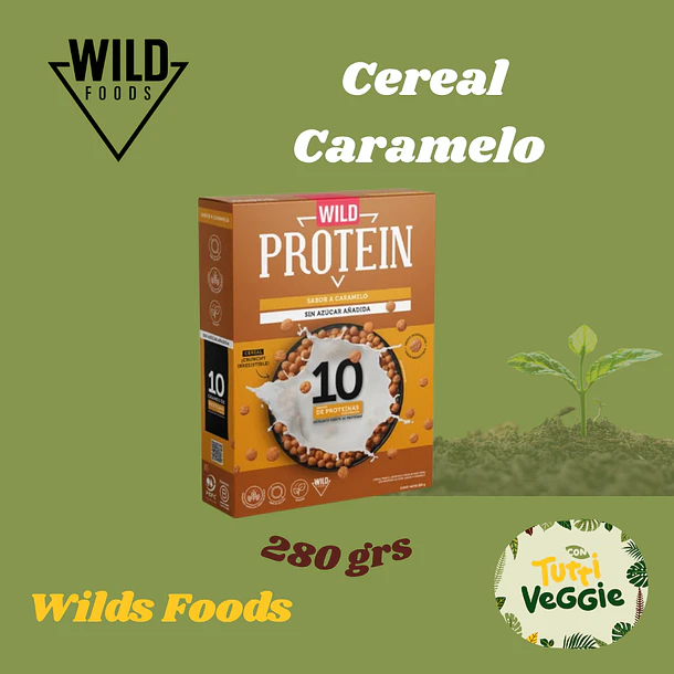 Wild Protein Cereal Caramelo 280grs