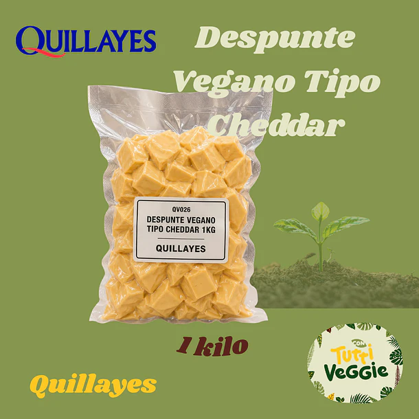 Despunte vegano tipo cheddar 1Kg - Quillayes