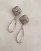 Aros vintage cristal transparente - Miniatura 4