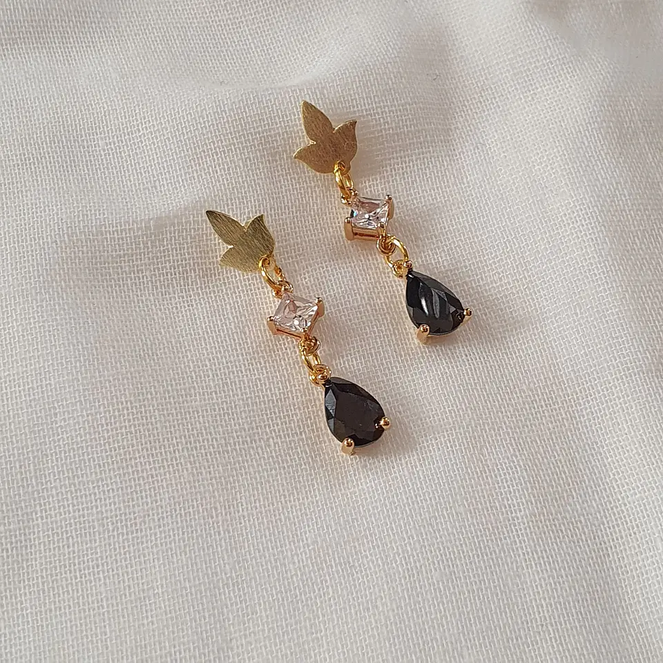 Aros brillito y cristal nergo 1