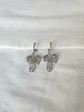 Aros con argolla con circonitas hoja y cristal - Miniatura 1