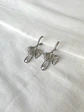 Aros con argolla con circonitas hoja y cristal - Miniatura 2