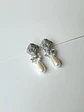 Aros vintage con perla y racimo - Miniatura 5