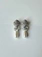 Aros vintage con perla y racimo - Miniatura 3