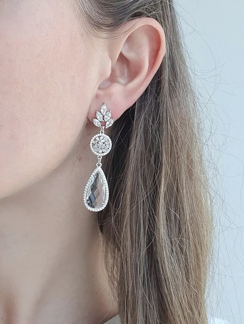 Aros circonitas y cristal