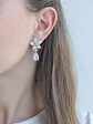 Aros flor circonita y colgante circonita - Miniatura 4