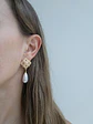 Aros dorados vintage perla - Miniatura 2