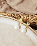 Aros mandala con perla natural
