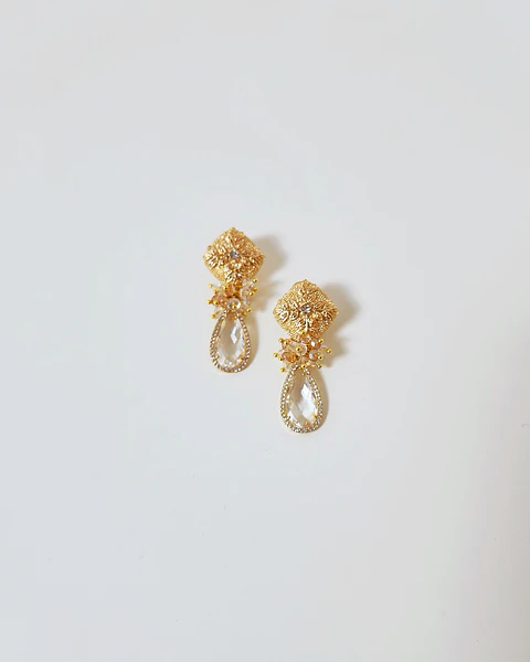 Aros cristal con racimo