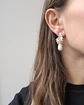 Aros circonita con perla y racimo - Miniatura 3