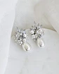 Aros circonita y perla chica con racimo - Miniatura 1