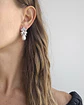 Aros circonita y perla chica con racimo - Miniatura 3