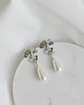 Aros hoja abanico con perla - Miniatura 1