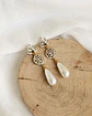 Aros circonita y perla de fantasía - Miniatura 1