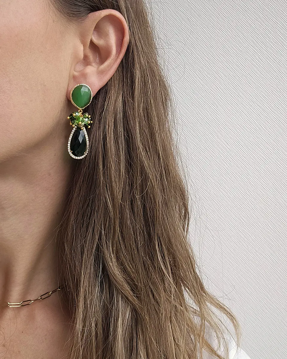 Aros verdes con racimo 3