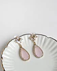 Aros circonita vintage y cristal rosa - Miniatura 1