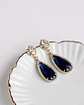 Aros circonita y cristal azul - Miniatura 1