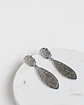 Aros hoja alargada silver - Miniatura 2