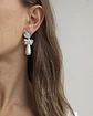 Aros flor con circones, perla alargada y racimo - Miniatura 3