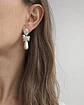 Aros vintage con perla y racimo - Miniatura 3