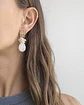 Aros vintage con cuarzo blanco y racimo - Miniatura 2