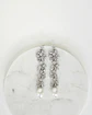 Aros largos circonita y perla natural cascada - Miniatura 2