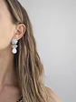 Aros circonita con perla natural y racimo - Miniatura 3
