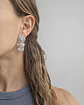 Aros circonita con circón en gota y racimo - Miniatura 3