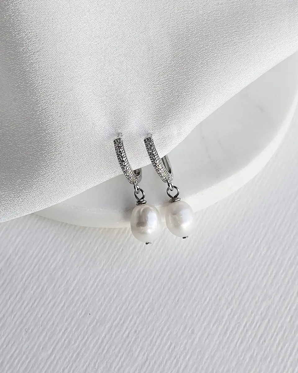 Argolla circonitas y perlas silver 3