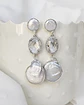 Aros perla cristal y perla - Miniatura 1