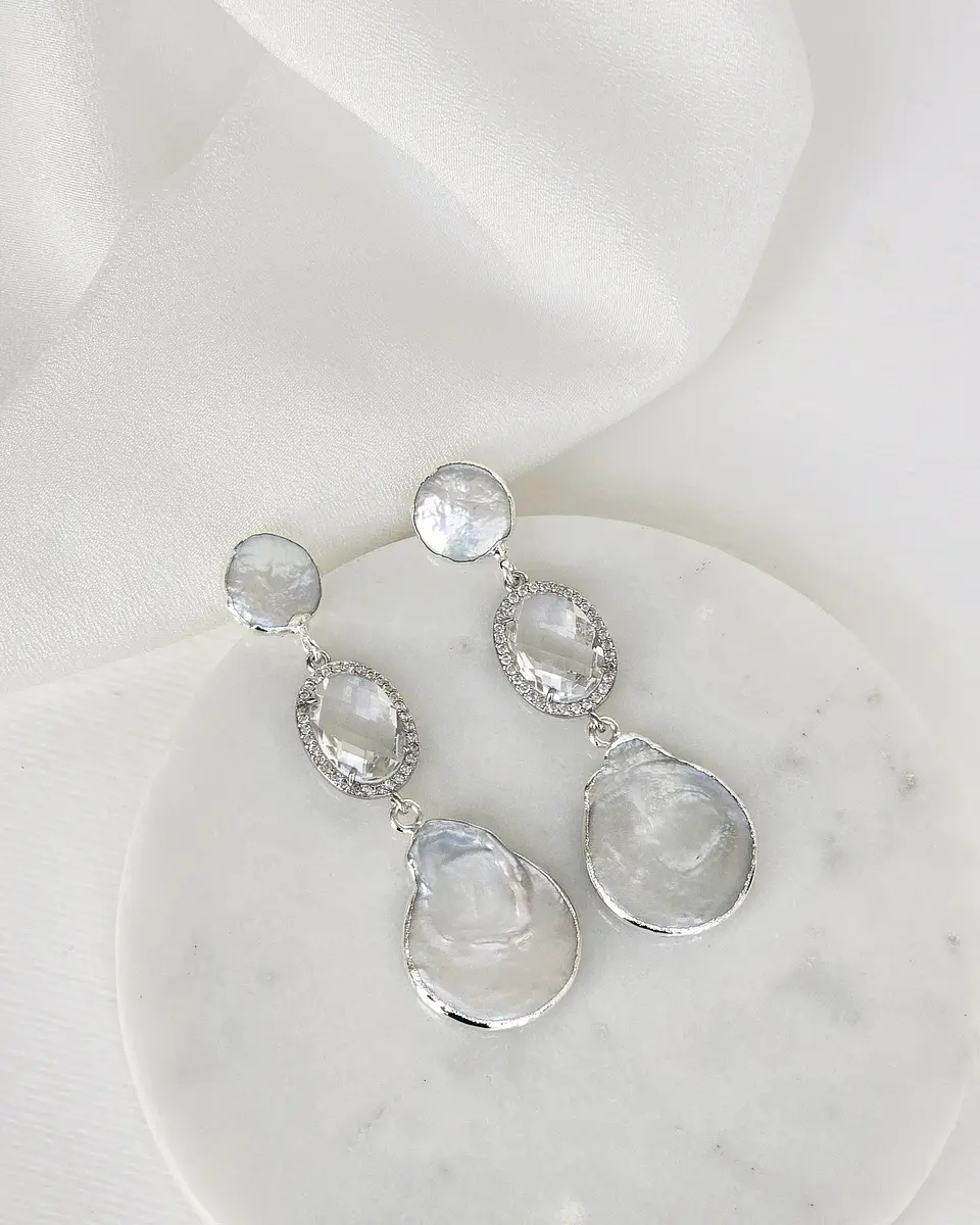 Aros perla cristal y perla 2