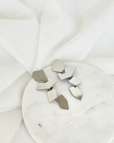 Aros geométricos silver