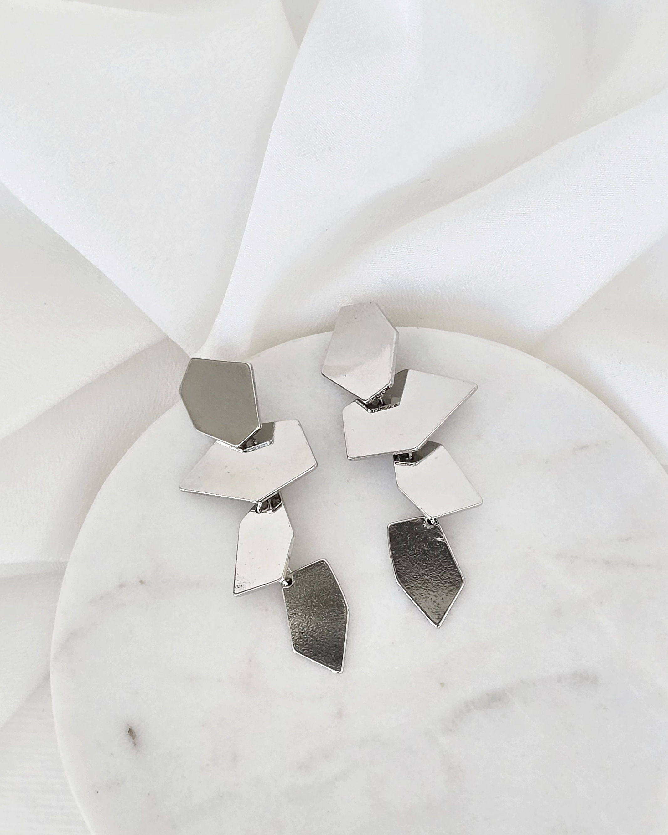 Aros geométricos silver