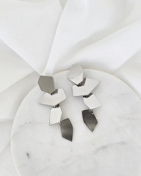 Aros geométricos silver
