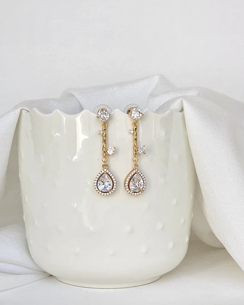 Aros circonita elegance gold