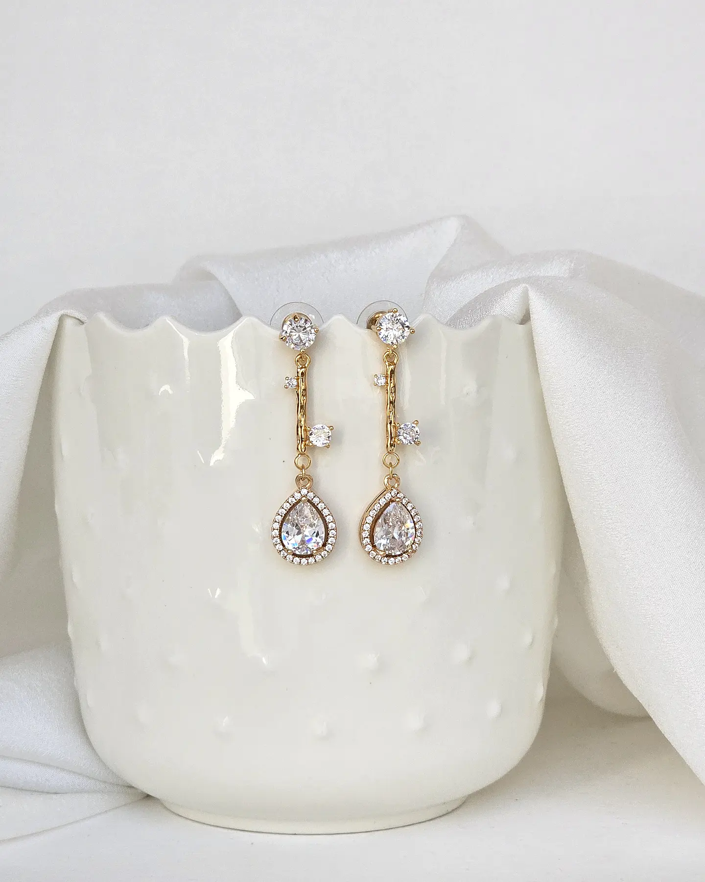 Aros circonita elegance gold 1