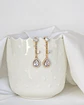 Aros circonita elegance gold - Miniatura 1