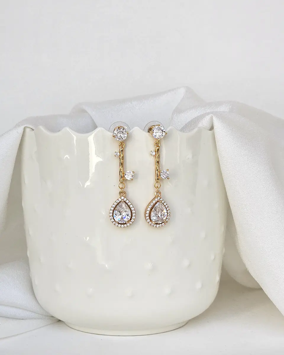 Aros circonita elegance gold 1
