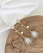 Aros circonita elegance gold - Miniatura 2