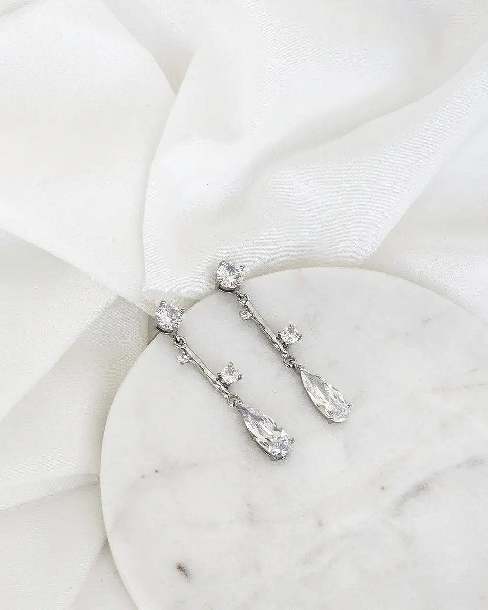 Aros circonita elegance silver 1