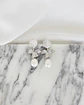 Aros perla hoja perla silver - Miniatura 2