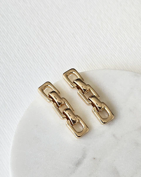 Aros tipo cadena gold